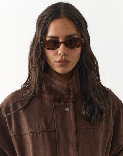 Sleek Oval Sunglasses